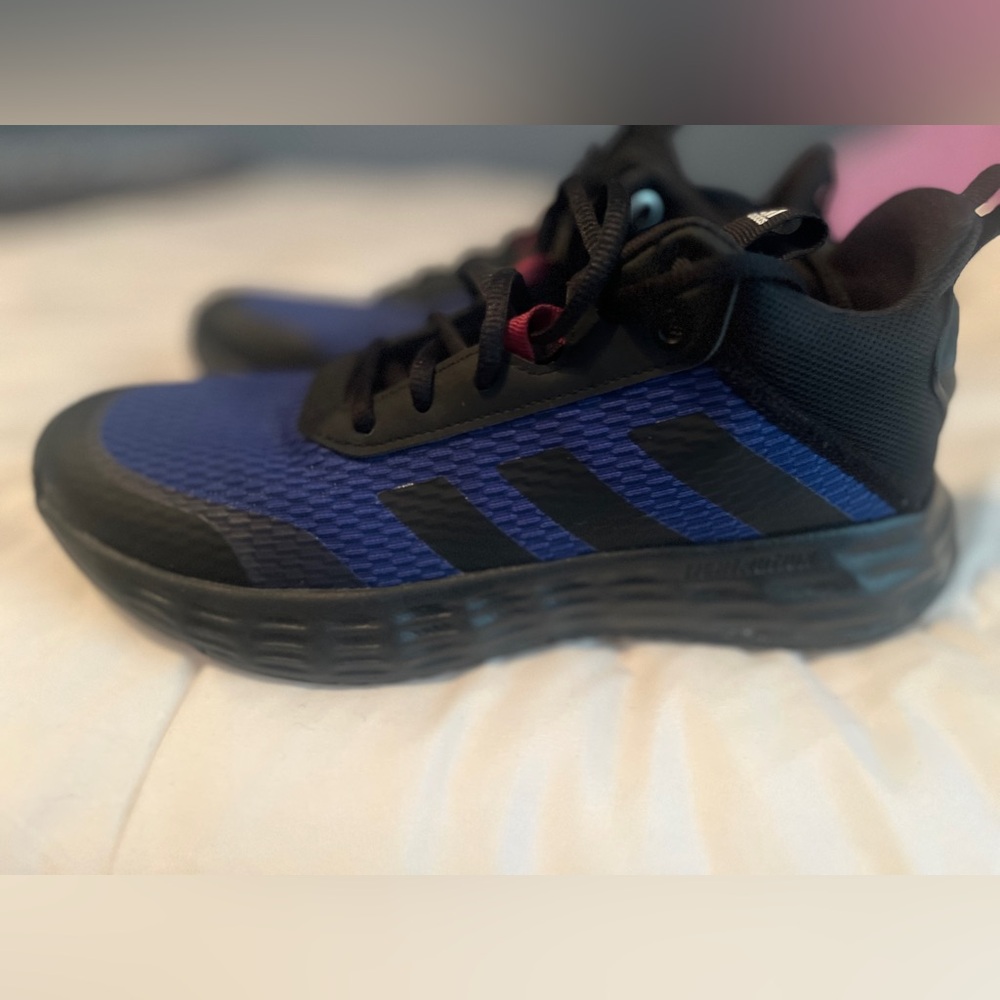 Adidas Blue and Black Athletic Sneakers